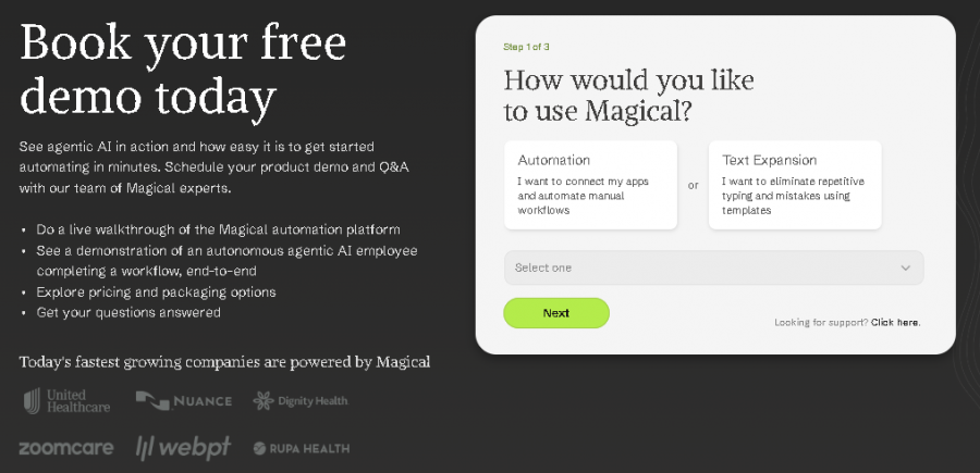 Magical AI Pricing Screenshot