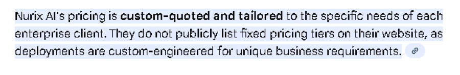 Nurix AI Pricing Screenshot