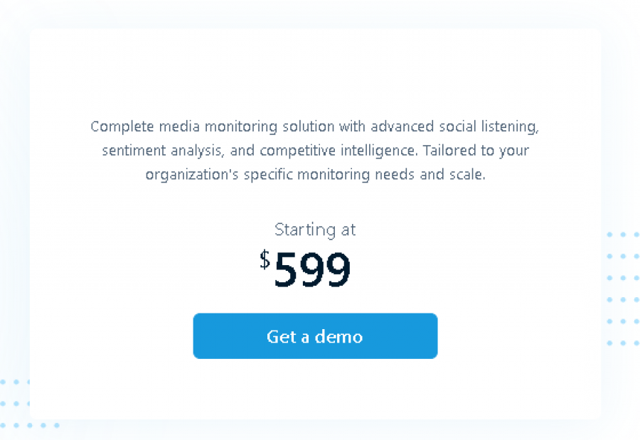 Mention AI Pricing Screenshot