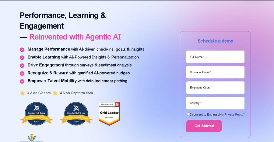 Engagedly AI Pricing Screenshot