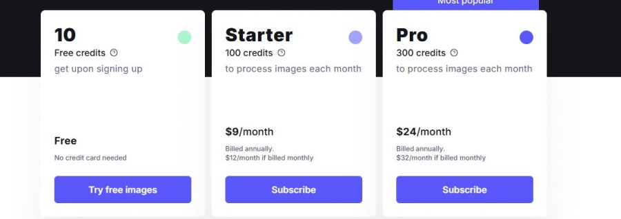 Let’s Enhance Pricing Screenshot