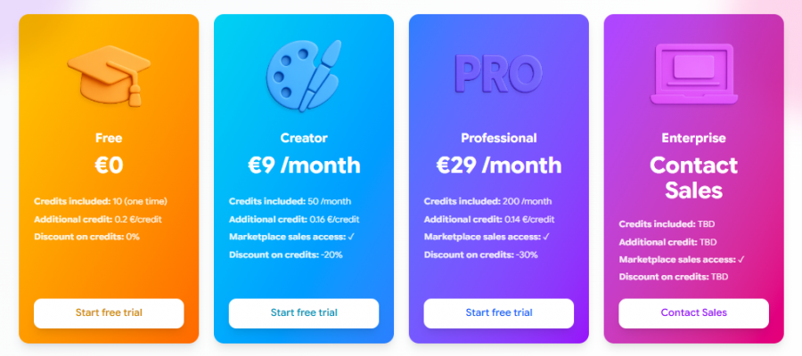 Mexty Pricing Screenshot