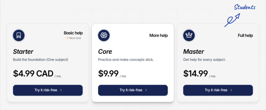Vertech Academy Pricing Screenshot