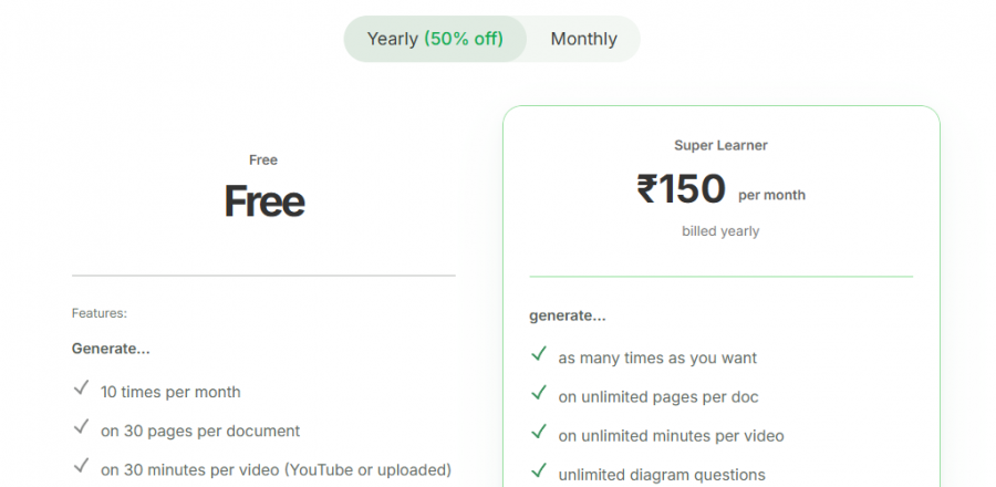 JungleAI Pricing Screenshot