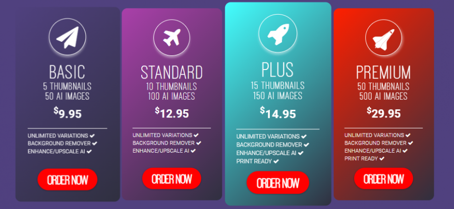 Thumbmachine Pricing Screenshot