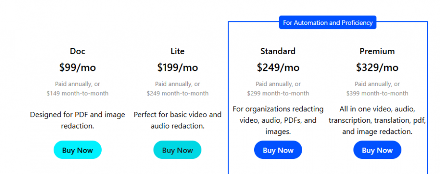 CaseGuard Studio Pricing Screenshot