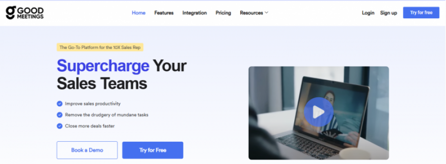 Goodmeetings Pricing Screenshot