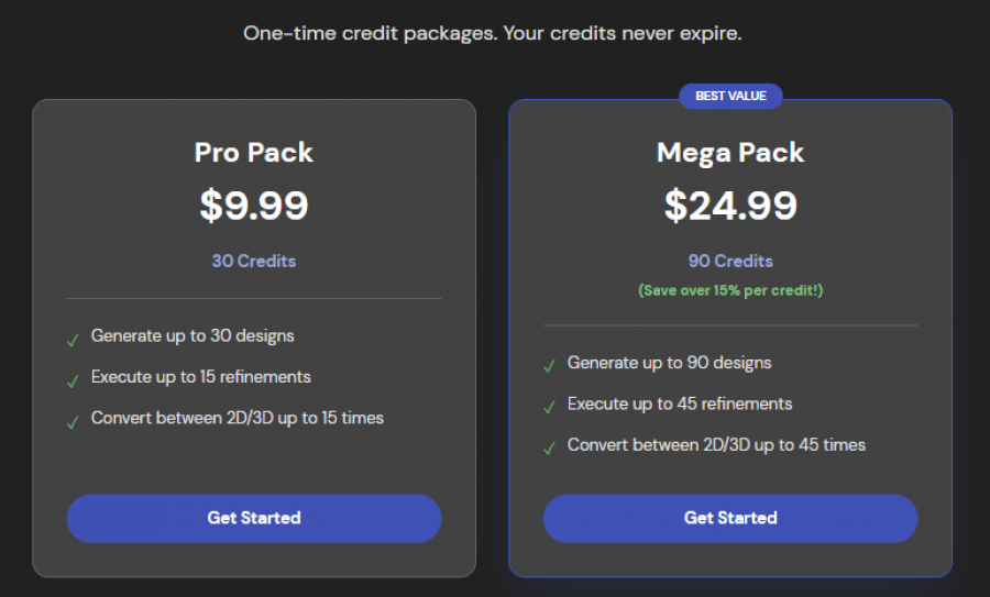 CoverDesignAI Pricing Screenshot
