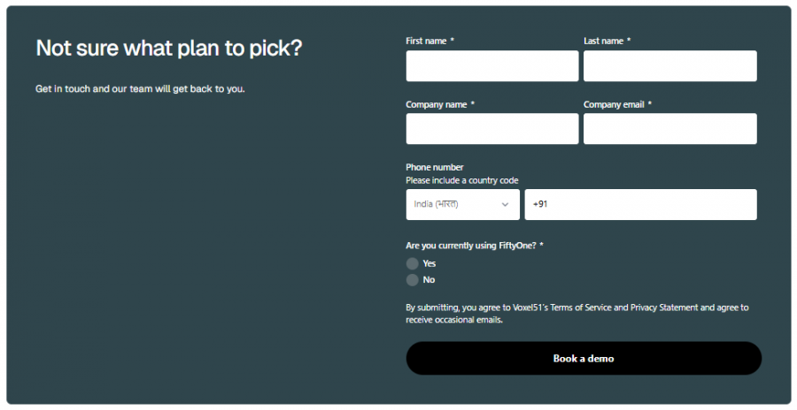 FiftyOne Pricing Screenshot