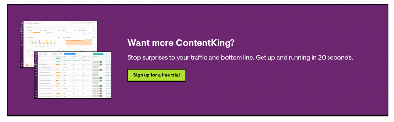 ContentKing Pricing Screenshot