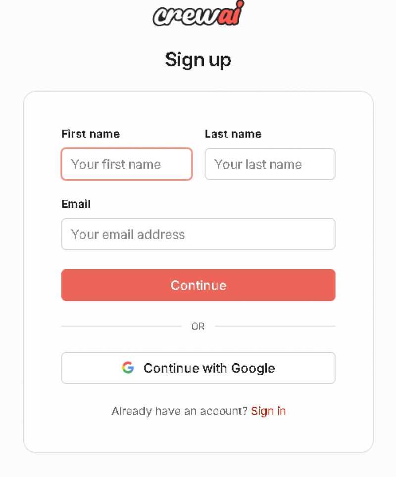 CrewAI Pricing Screenshot