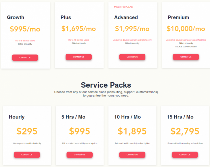 foxfire Pricing Screenshot