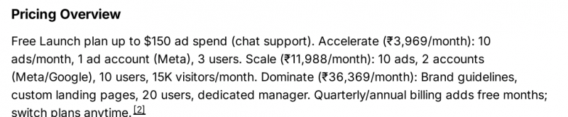 Intellemo.ai Pricing Screenshot