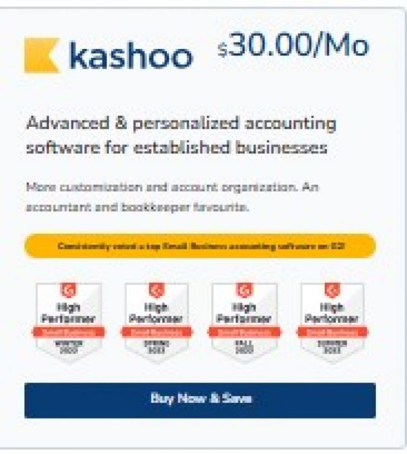 Kashoo Pricing Screenshot