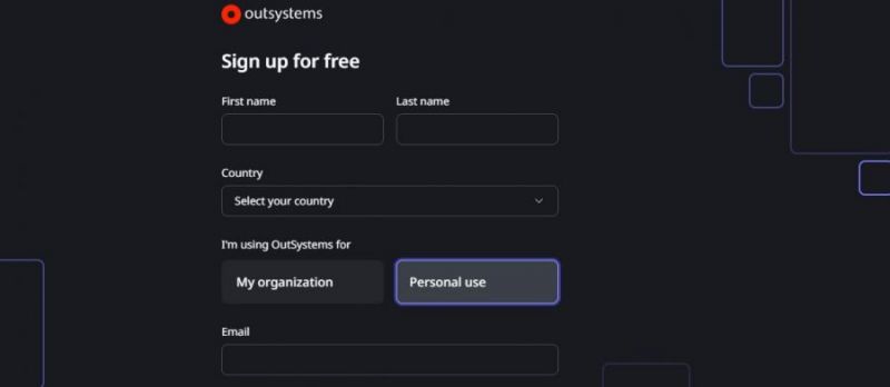 OutSystems Pricing Screenshot