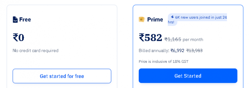 Paperpal Pricing Screenshot