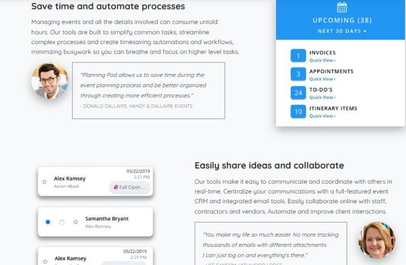 Planning Pod Pricing Screenshot