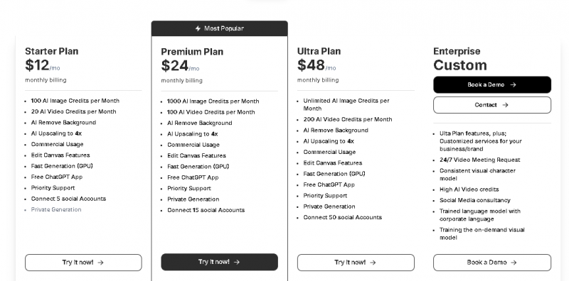 Stockimg AI Pricing Screenshot