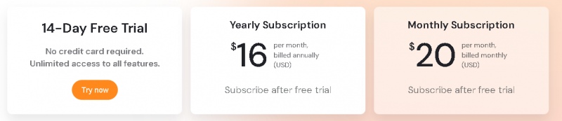 Sunsama Pricing Screenshot