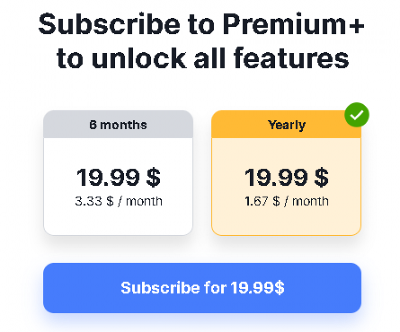 Sygic Travel AI Pricing Screenshot