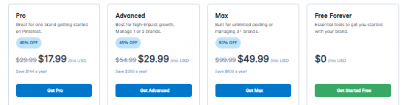 Tailwind Ghostwriter Pricing Screenshot