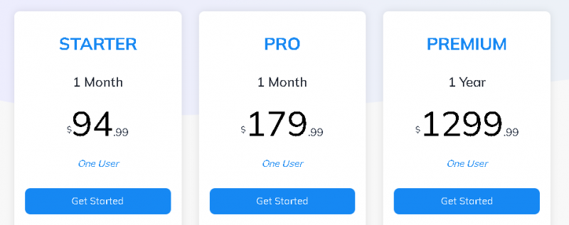 Talentprise Pricing Screenshot