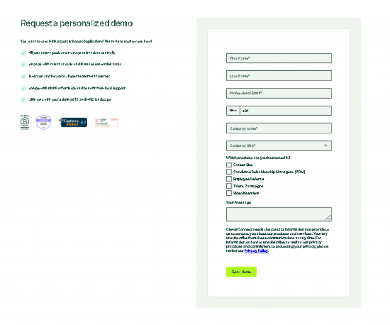 Talentry Pricing Screenshot