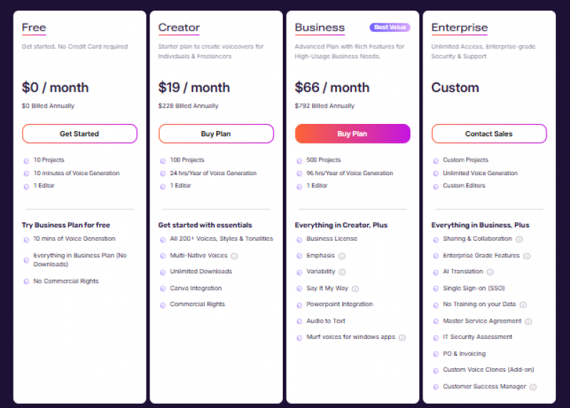 Vista Social Pricing Screenshot