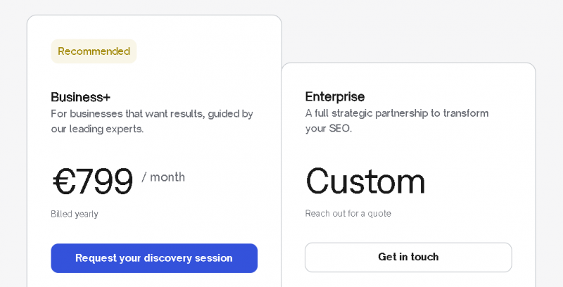 WordLift Pricing Screenshot