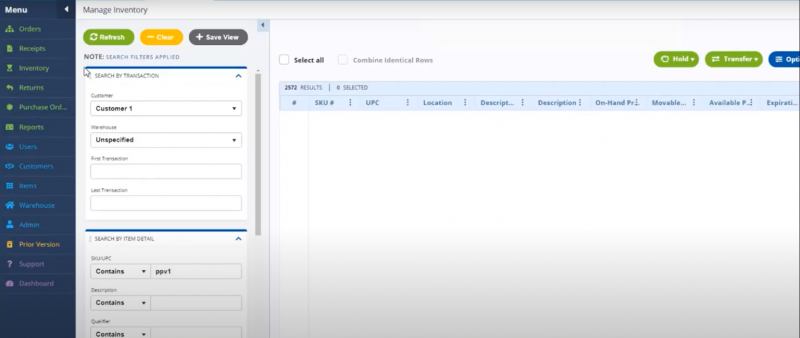 3PL manage Inventory