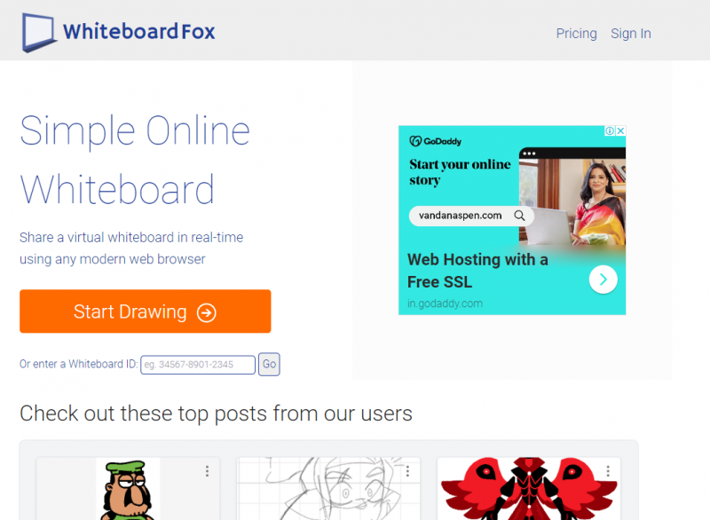 Whiteboard Fox Home Page